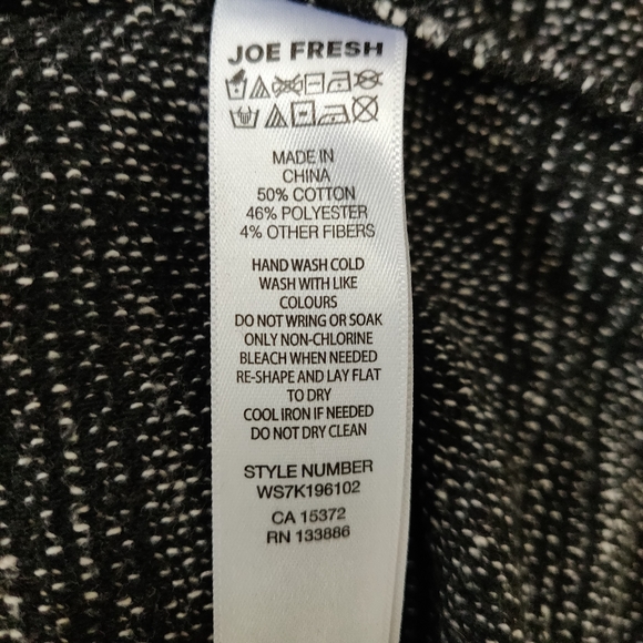 Joe Fresh Woven Long-Sleeve Sweater Top Medium - Picture 9 of 9